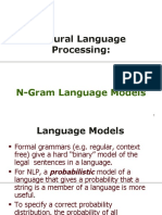 Natural Language Processing:: N-Gram Language Models