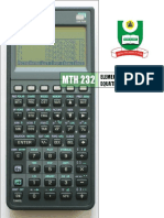 Elementary Deferential Equation MTH232