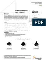 Mpxx5004 0 To 3.92 Kpa, Differential and Gauge, Integrated Pressure Sensor