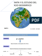 La Geografía y El Estudio Del Espacio Geográfico