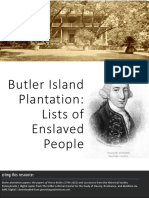 Maj Pierce Butler Lists of Enslaved People PDF