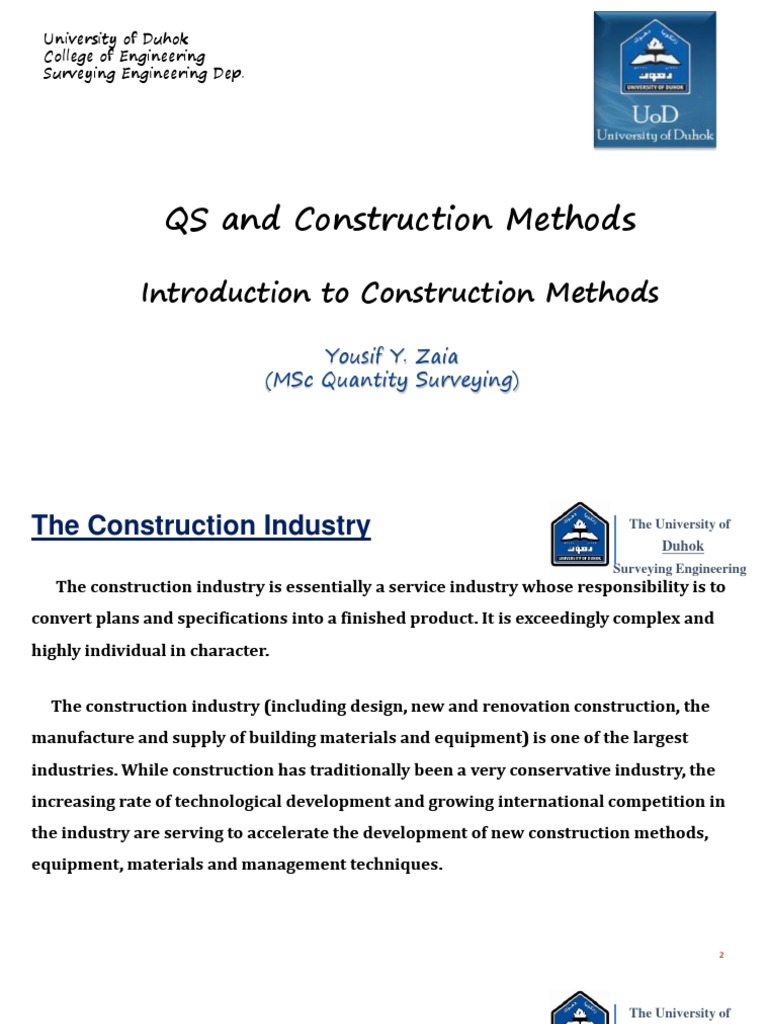 Overview of Construction Methods | PDF | Concrete | Soil