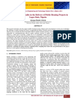 ARTIGO 27B - Factors Affecting Quality in The Delivery of Public Housing Projects