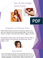Description of The Singer Rihanna Fenty