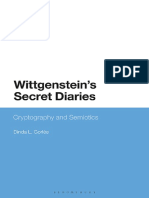 Dinda L. Gorlée - Wittgenstein's Secret Diaries - Semiotic Writing in Cryptography-Bloomsbury Academic (2020) PDF