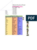 Tabla de Excel en Word - Docxbien