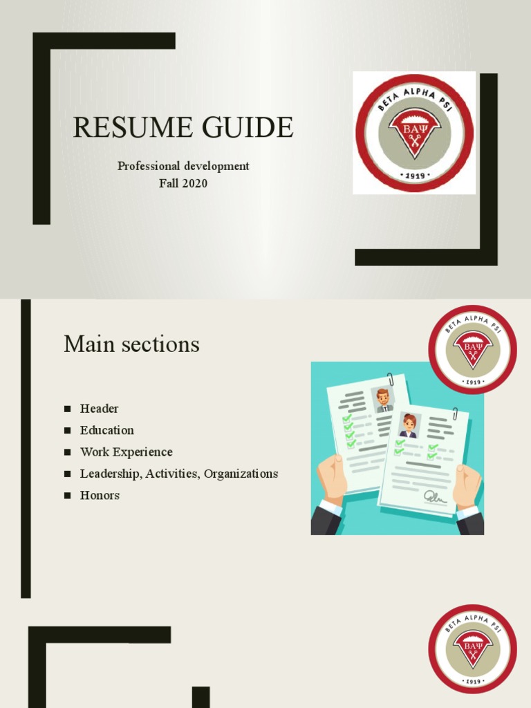 Essential Resume Guide for Accounting | PDF | Business | Computing And ...