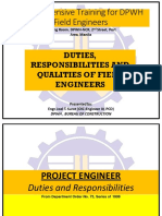 Duties Responsibilities Qualities of Field Engineers