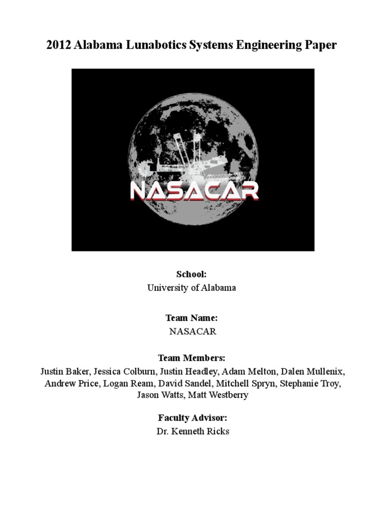 2012 Alabama Lunabotics Excavator Design | PDF | Robot | Robotics