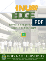 HNU EDGE Getting Started With Google Classroom