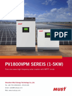PV1800VPM SEREIS (1-5KW) : Pure Sine Wave High Frequency Solar Inverter With MPPT Inside