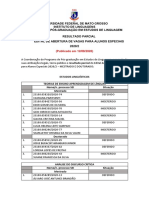 Resultado Parcial Aluno Especial 2020 - 2