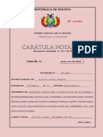 Caratula Notarial