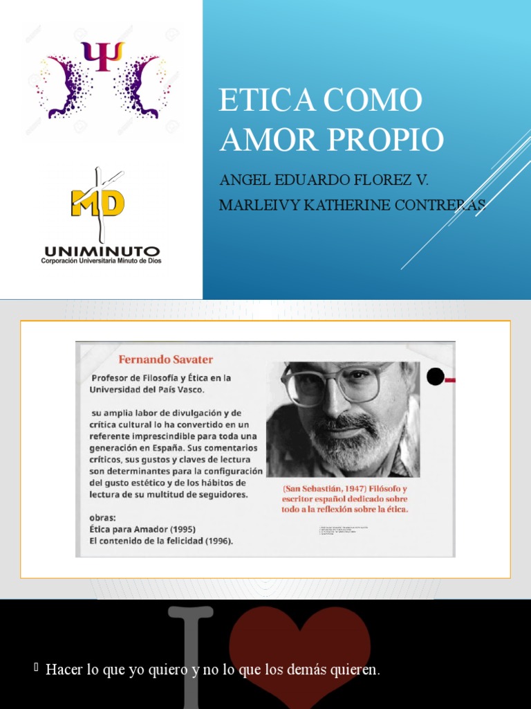 Etica Como Amor Propio Pdf Felicidad Moralidad