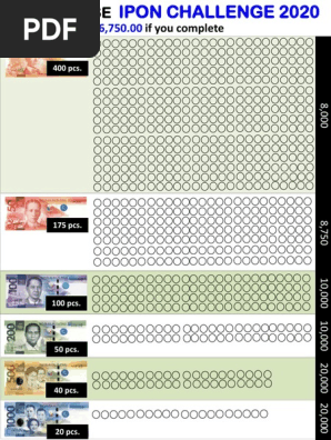 Peso Sense Ipon Challenge 2020 Printable peso sense ipon challenge 2020 printable