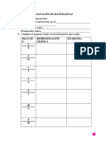 Evaluaciòn de Matematicas