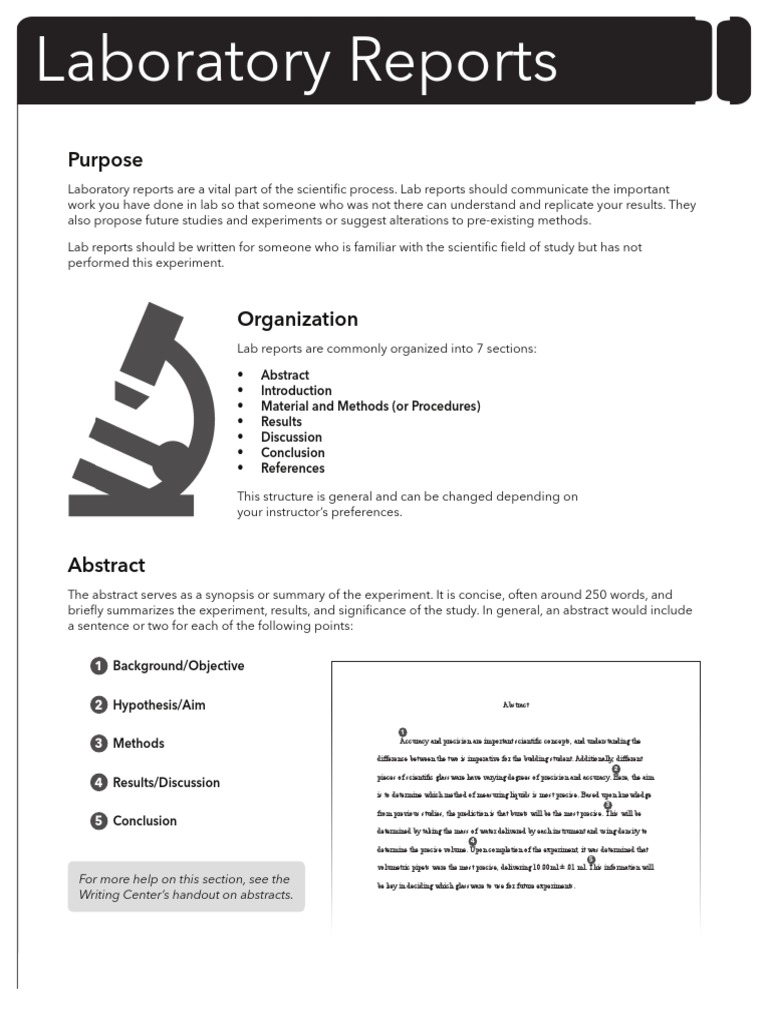 Lab Report Example | PDF | Abstract (Summary) | Experiment