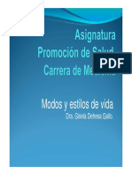 Modo y Estilo de Vida Promocion de Salud Gdehesa