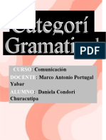 4Trabajo Encargado de categorías gramaticales-Daniela Condori-3A