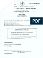 CAPE Applied Mathematics 2008 U1 P2 ROR