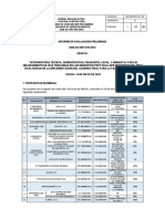 Informe de Evaluación Preliminar