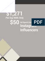 Instagram Influencers: Per Day With Only