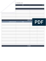 Daily Meeting Agenda Template: Attendees Requested