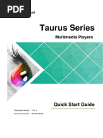 Taurus Series Multimedia Players Quick Start Guide V1.4.0