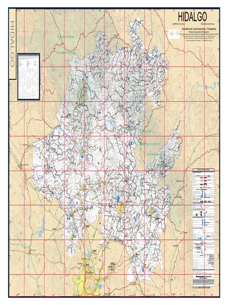 Mapa del Estado de Hidalgo con Nombres | PDF | Periodismo visual ...