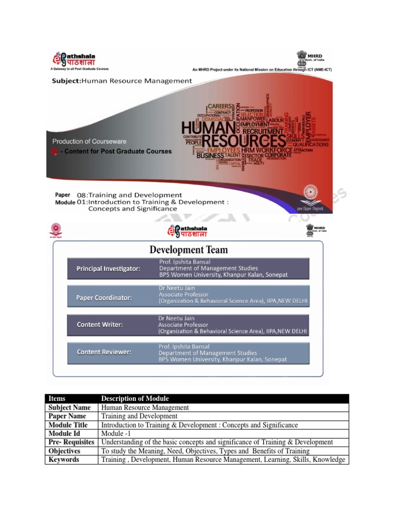 1 Mod1 - IntroductiontotrainingDevelopmenttext PDF | PDF | System ...