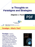 A Few Thoughts On Paradigms and Strategies