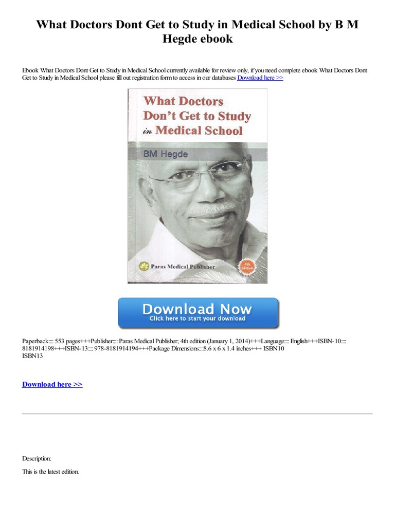 what-doctors-dont-get-to-study-in-medical-school-by-b-m-hegde-ebook