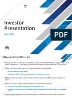 SFE Investor Presentation May 2020 PDF