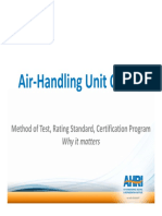 Air-Handling Unit Casings: Method of Test, Rating Standard, Certification Program Why It Matters