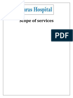HOSPITAL SCOPE OF SERVICES