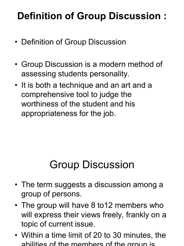 definition-of-group-discussion-conversation-knowledge