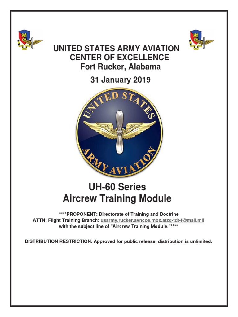 UH-60 Aircrew Training Module Update | PDF | Sikorsky Uh 60 Black Hawk ...