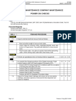 Aviation Maintenance Company Maintenance Power On Checks: Change 2