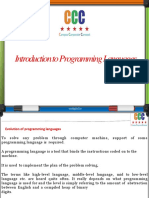 Introduction To Programming Languages: Cccdigital - Io