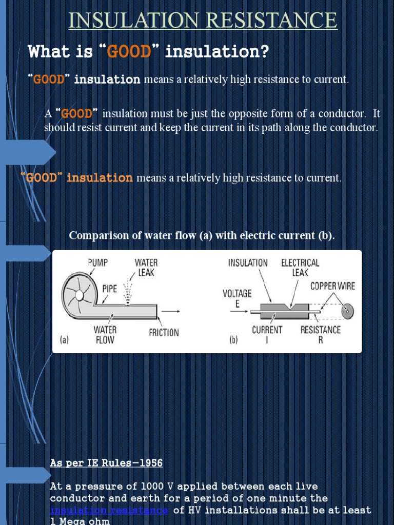 Insulation Resistance Testing Guidelines | PDF | Electrical Resistance ...