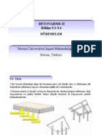 Betonarme Döşemeler Bölüm 9 1-9 4