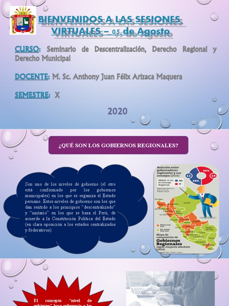 Gobiernos Regionales en Perú: Funciones y Leyes | PDF | Gobierno | Política