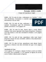 2° Ano - Semana 10.08 A 14.08