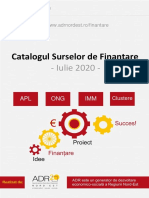 Catalog - Surse - Finantare - NR - 22 Iulie 2020