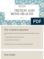 Nutrition and Bone Health: Group 6