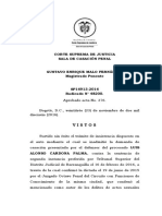 Audiencia de Imputación Tiende A Desaparecer Sentencia CSJ SP16913-2016 (48200)