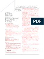 Material Safety Data Sheet (MSDS) - Tembaga (II) Sulfat Pentahidrat