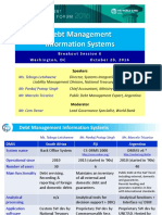 Debt Management Information Systems World Bank Treasury