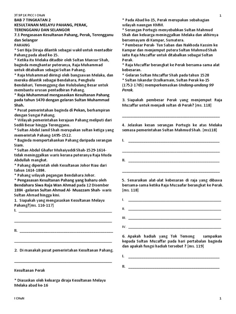 Bab 7 Tingkatan 2 Pdf Pdf