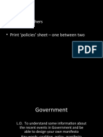 Note For Teachers - Print Policies' Sheet - One Between Two